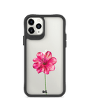 DailyObjects Clear Painted Hibiscus Black Hybrid Clear Case Cover For iPhone 11 Pro