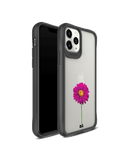 DailyObjects Clear Painted Purple Flower Black Hybrid Clear Case Cover For iPhone 11 Pro