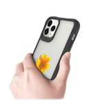 DailyObjects Clear Sunflower Black Hybrid Clear Case Cover For iPhone 11 Pro Max