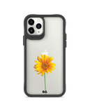 DailyObjects Clear Sunflower Black Hybrid Clear Case Cover For iPhone 11 Pro Max