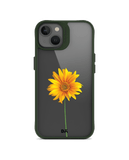 DailyObjects Clear Sunflower Green Hybrid Clear Case Cover For iPhone 13 Mini