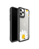 DailyObjects Clear Three White Daisies Black Hybrid Clear Case Cover For iPhone 11 Pro Max