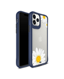 DailyObjects Clear Three White Daisies Blue Hybrid Clear Case Cover For iPhone 11 Pro Max