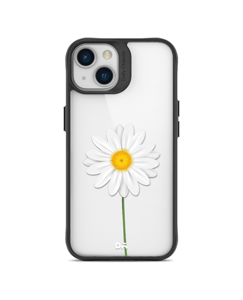 DailyObjects Clear White Daisy Black Hybrid Clear Case Cover For iPhone 13 Mini