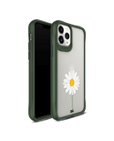 DailyObjects Clear White Daisy Green Hybrid Clear Case Cover For iPhone 11 Pro Max