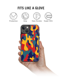 DailyObjects Color Block Camo Stride 2.0 Phone Case Cover For iPhone 15