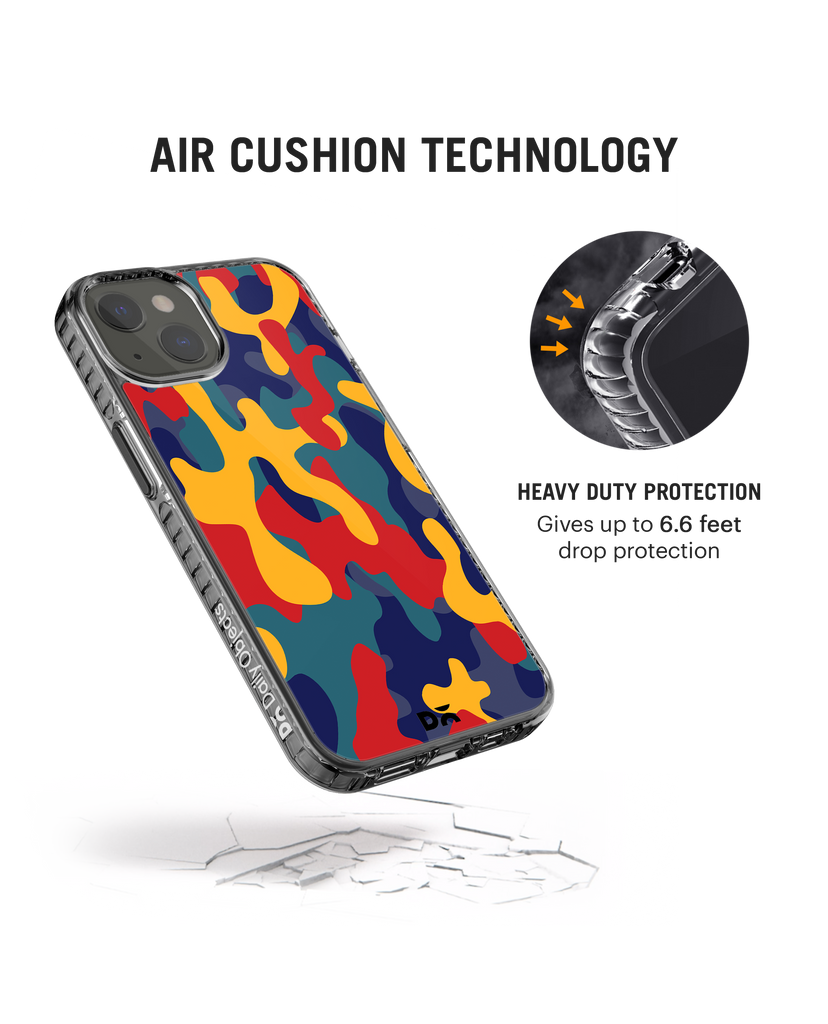 DailyObjects Color Block Camo Stride 2.0 Phone Case Cover For iPhone 15