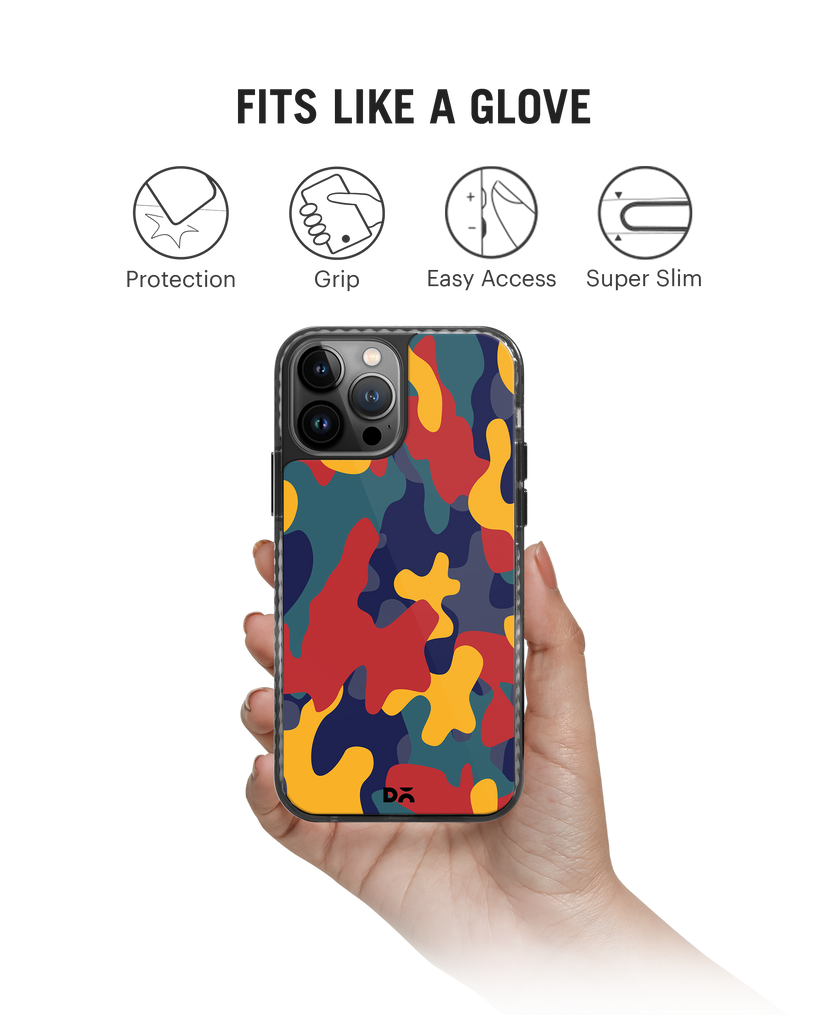 DailyObjects Color Block Camo Stride 2.0 Phone Case Cover For iPhone 15 Pro Max