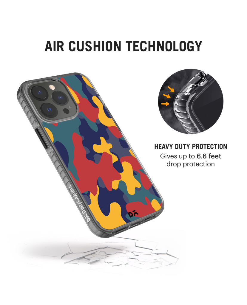 DailyObjects Color Block Camo Stride 2.0 Phone Case Cover For iPhone 15 Pro Max