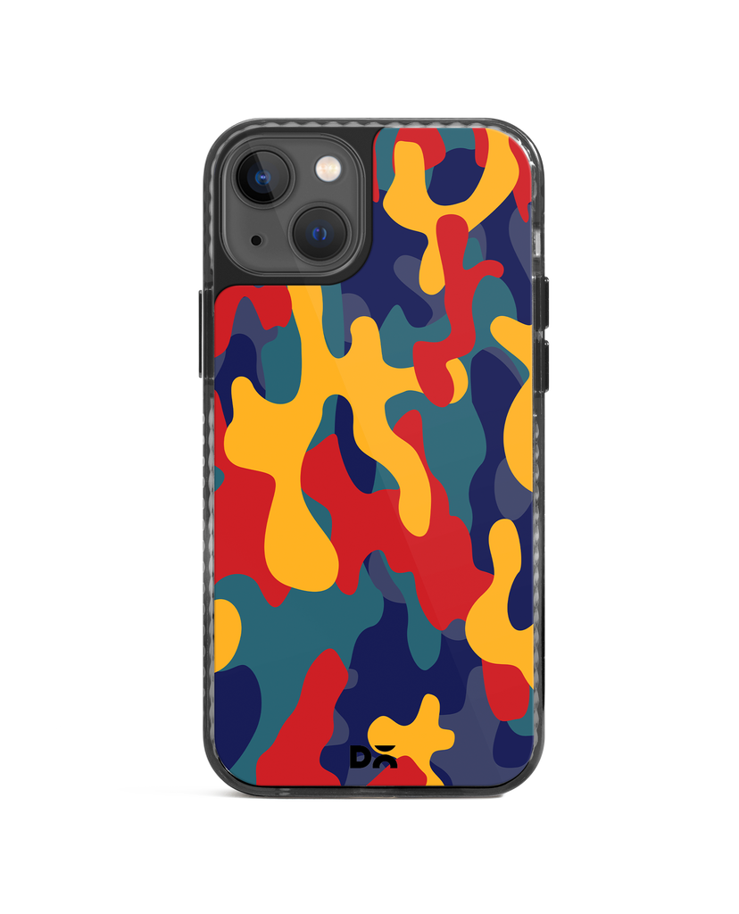 DailyObjects Color Block Camo Stride 2.0 Phone Case Cover For iPhone 15
