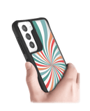 DailyObjects Color Hypnosis Black Hybrid Clear Case Cover For Samsung Galaxy S21 FE