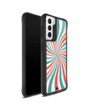 DailyObjects Color Hypnosis Black Hybrid Clear Case Cover For Samsung Galaxy S21 FE