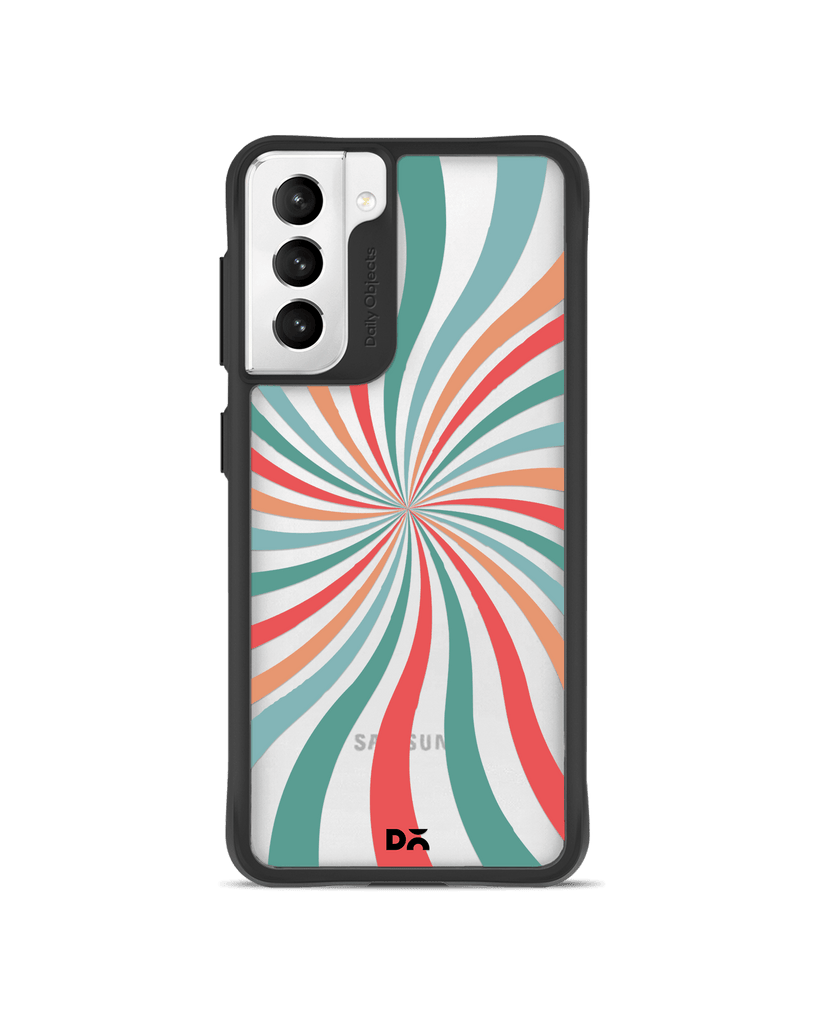 DailyObjects Color Hypnosis Black Hybrid Clear Case Cover For Samsung Galaxy S21 FE