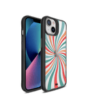 DailyObjects Color Hypnosis Black Hybrid Clear Case Cover For iPhone 13 Mini