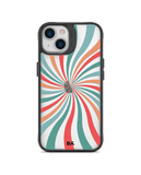 DailyObjects Color Hypnosis Black Hybrid Clear Case Cover For iPhone 13 Mini