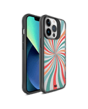 DailyObjects Color Hypnosis Black Hybrid Clear Case Cover For iPhone 13 Pro Max