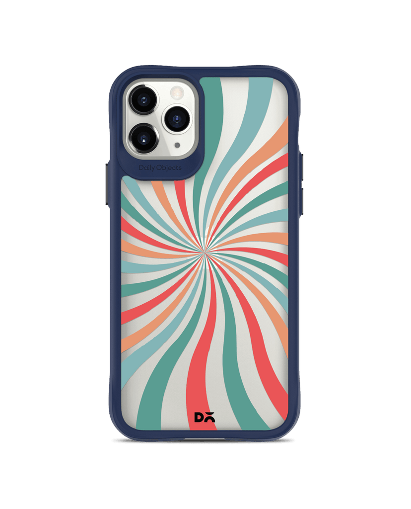 DailyObjects Color Hypnosis Blue Hybrid Clear Case Cover For iPhone 11 Pro