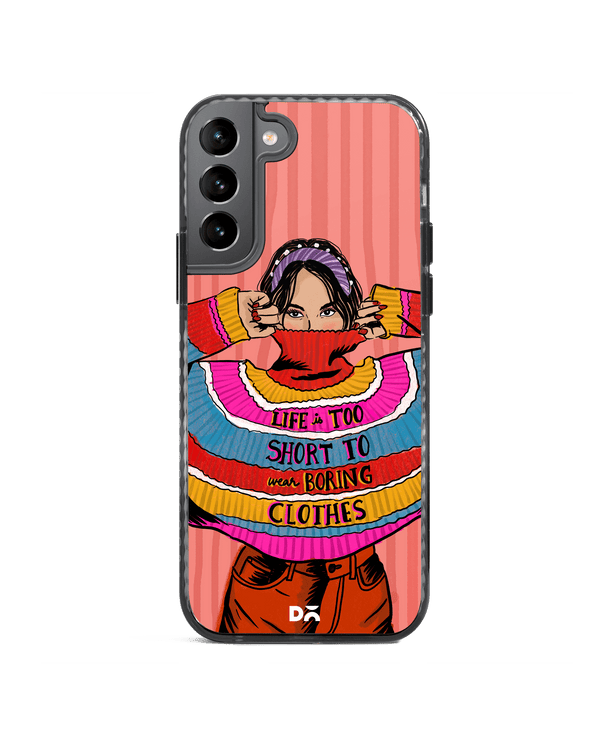 DailyObjects Colourblock Jumper Stride 2.0 Case Cover For Samsung Galaxy S21