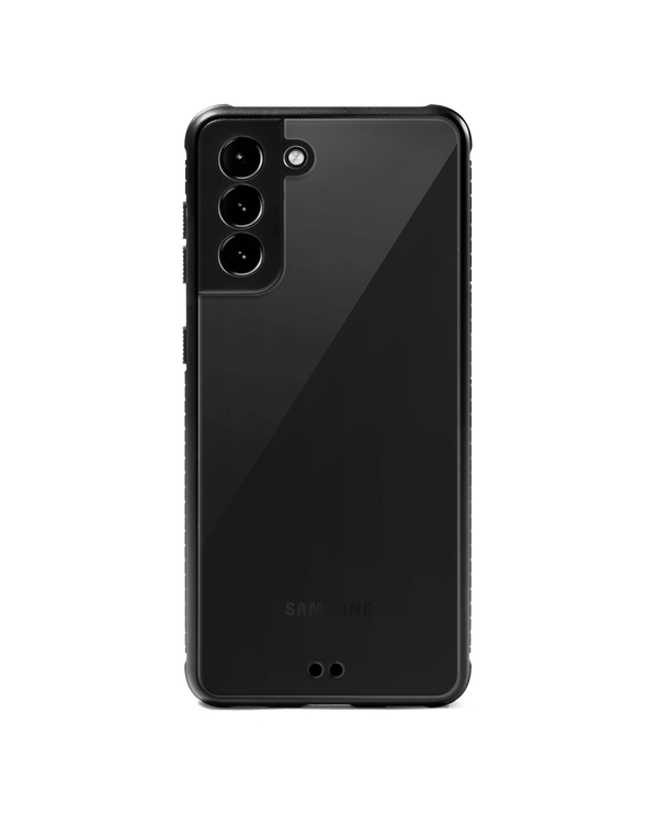 DailyObjects Commando Series Black Clear Case Cover For Samsung Galaxy S21 Plus