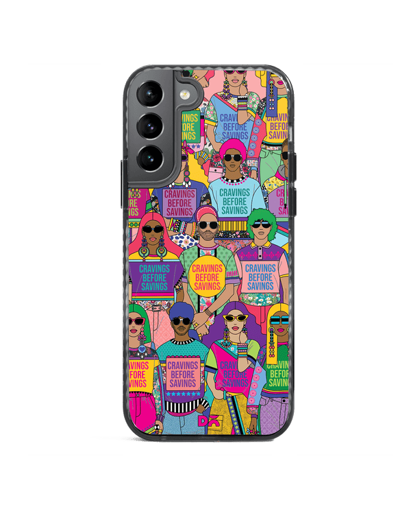 DailyObjects Cravings Before Savings Stride 2.0 Case Cover For Samsung Galaxy S21