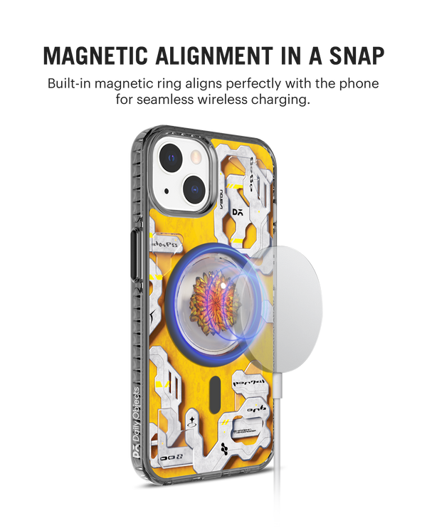 DailyObjects Cronus Stride 2.0 Clear MagSafe Phone Case Cover For iPhone 15 Plus