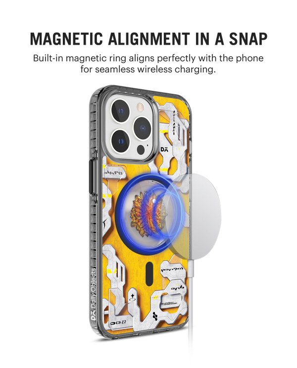 DailyObjects Cronus Stride 2.0 Clear MagSafe Phone Case Cover For iPhone 15 Pro