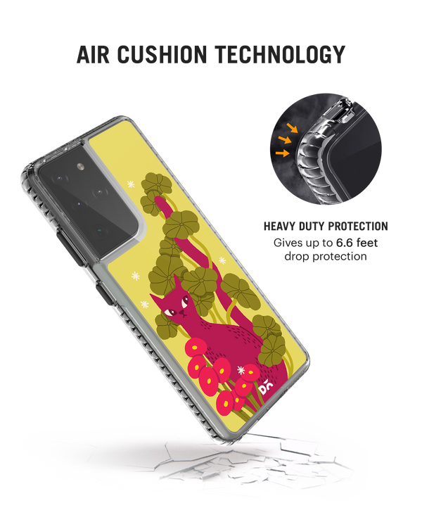 Curious Cat Stride 2.0 Case Cover For Samsung Galaxy S21 Ultra