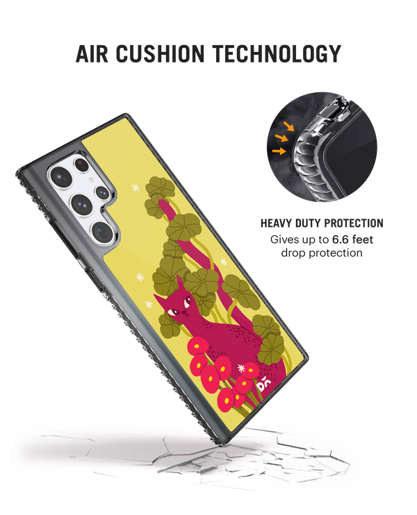 Curious Cat Stride 2.0 Case Cover For Samsung Galaxy S22 Ultra