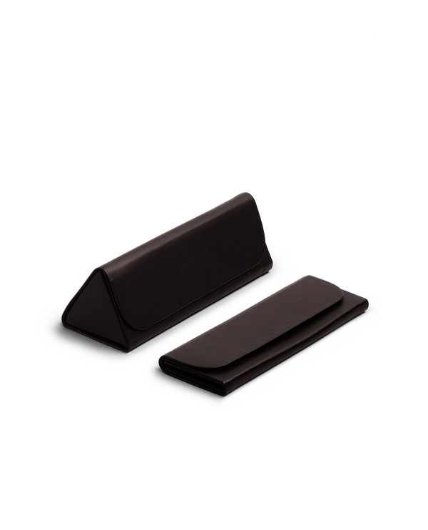 Faux Leather Foldaway Slim Eyewear/Sunglass Case