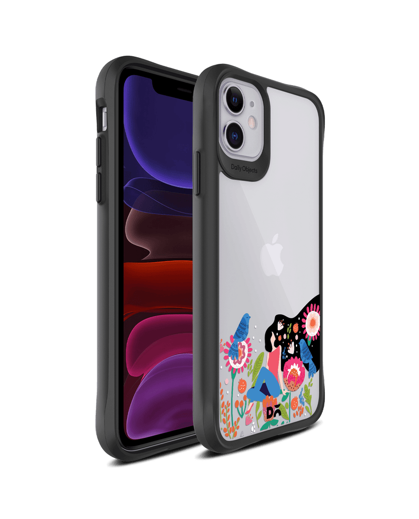 DailyObjects Day Dreamer Black Hybrid Clear Case Cover For iPhone 11