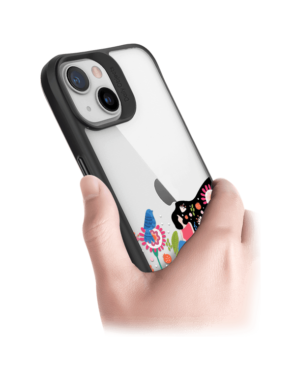 DailyObjects Day Dreamer Black Hybrid Clear Case Cover For iPhone 13 Mini