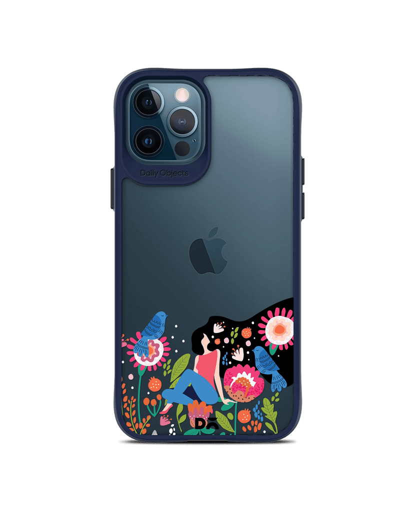 DailyObjects Day Dreamer Blue Hybrid Clear Case Cover For iPhone 12 Pro Max