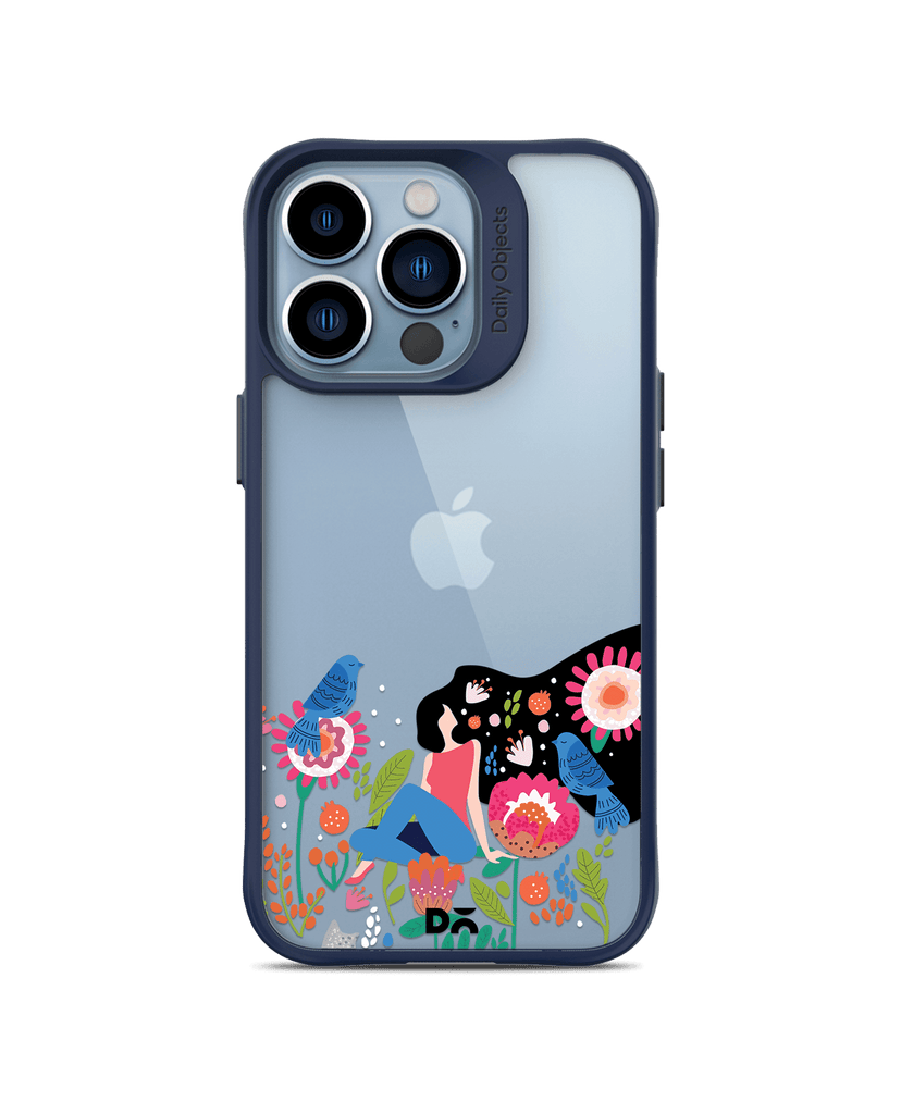 DailyObjects Day Dreamer Blue Hybrid Clear Case Cover For iPhone 13 Pro