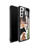 DailyObjects Desert Drop Black Hybrid Clear Case Cover For Samsung Galaxy S21