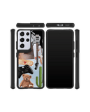 DailyObjects Desert Drop Black Hybrid Clear Case Cover For Samsung Galaxy S21 Ultra