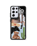 DailyObjects Desert Drop Black Hybrid Clear Case Cover For Samsung Galaxy S21 Ultra