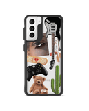 DailyObjects Desert Drop Black Hybrid Clear Case Cover For Samsung Galaxy S21