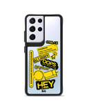 DailyObjects Designer Life Black Hybrid Clear Case Cover For Samsung Galaxy S21 Ultra