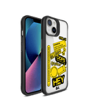 DailyObjects Designer Life Black Hybrid Clear Case Cover For iPhone 13 Mini