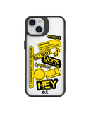 DailyObjects Designer Life Black Hybrid Clear Case Cover For iPhone 13 Mini