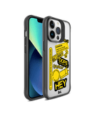 DailyObjects Designer Life Black Hybrid Clear Case Cover For iPhone 13 Pro Max