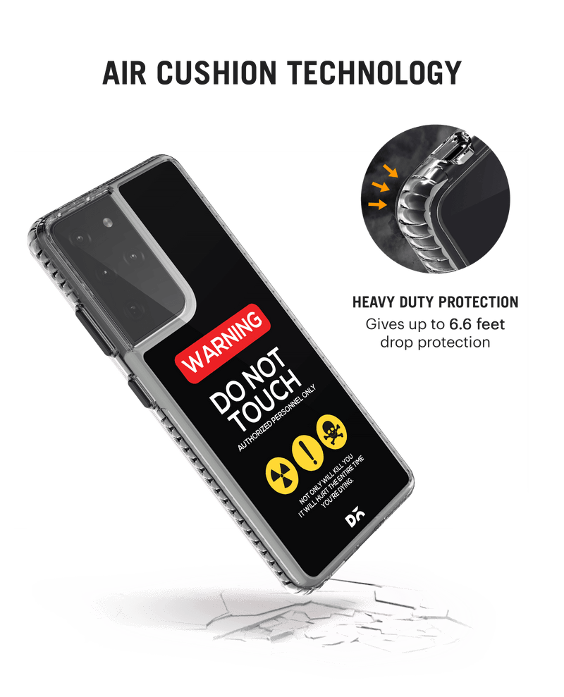 DailyObjects Do Not Touch Stride 2.0 Case Cover For Samsung Galaxy S21 Ultra