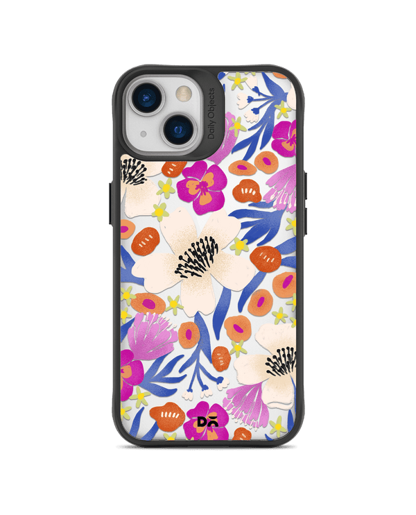 DailyObjects Dusty Balloonflower Black Hybrid Clear Case Cover For iPhone 13 Mini