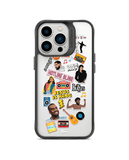 Ear Candy Black Hybrid Clear Phone Case Cover For iPhone 14 Pro