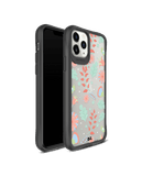 DailyObjects Ferns And Petals Black Hybrid Clear Case Cover For iPhone 11 Pro