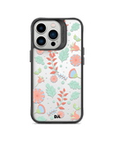 DailyObjects Ferns And Petals Black Hybrid Clear Case Cover For iPhone 13 Pro Max