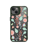 DailyObjects Ferns And Petals Green Hybrid Clear Case Cover For iPhone 13 Mini