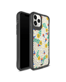 DailyObjects Festive Flora Black Hybrid Clear Case Cover For iPhone 11 Pro Max