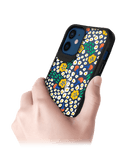DailyObjects Festive Flora Black Hybrid Clear Case Cover For iPhone 12 Mini