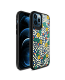 DailyObjects Festive Flora Black Hybrid Clear Case Cover For iPhone 12 Pro Max